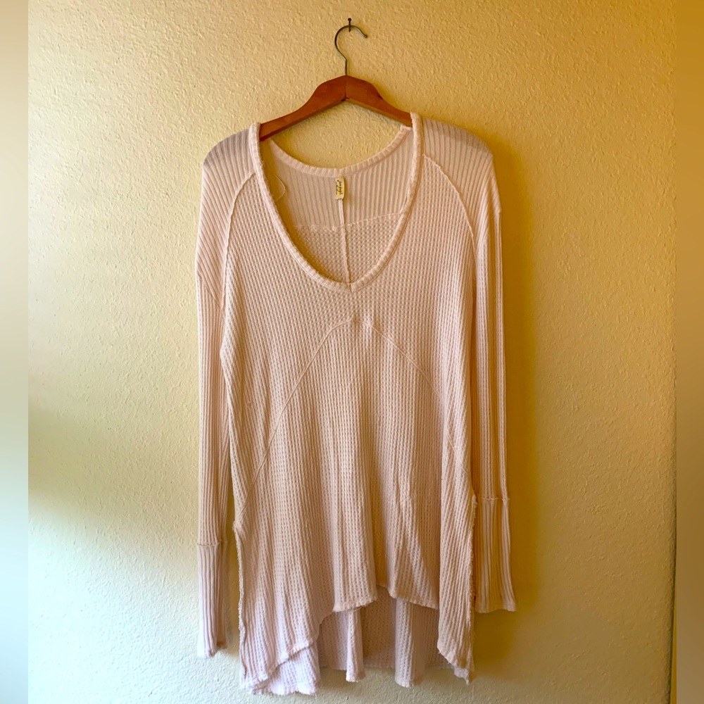 Free People soft pink tunic